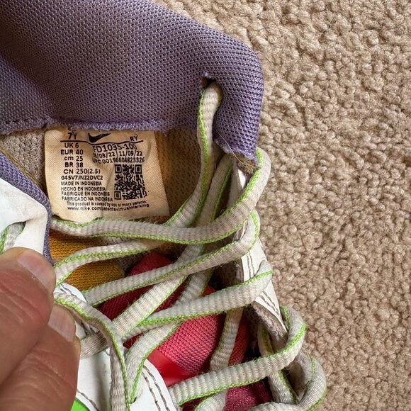 Nike Air Force 1 LV8 Shoes Size 7Y White Space Purple FD1035-100 - Picture 10 of 10